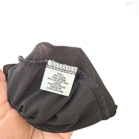 Ultra Pink Plus Size 3X Black Blouse Trumpet Sleeve Flowy - Picture 12 of 13